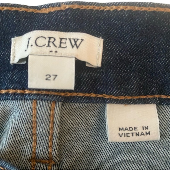 J Crew Women’s Slim Jeans 27 Medium Dark Wash Mid High Rise Stretch G7357 - Picture 6 of 7